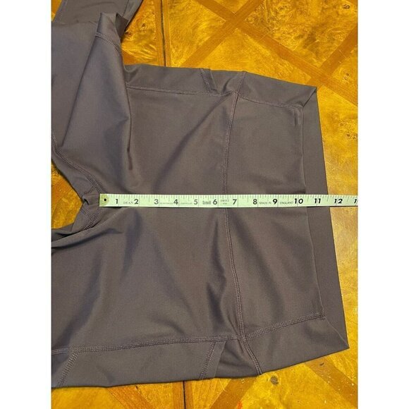 Zyia Active Brilliant Hi-Rise Capri 20" Wine Burgundy Legging Pockets Size 14-16 - Picture 6 of 8
